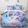 Одеяло Аниме Cardcaptor Sakura Комплект постельного белья Спальня Односпальный Полуторный King Size Домашний текстиль 2/3 шт.