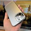 Матовый гальванизированный чехол для телефона IPhone 17 Pro Max 16 15 со встроенной защитой объектива камеры, защита от падений
