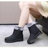 2025 Waterproof Winter Shoes Women Snow Boots Cold Winter Women Ankle Boots Flat Non-slip Ladies Cotton Shoes Black Red Big Size 41