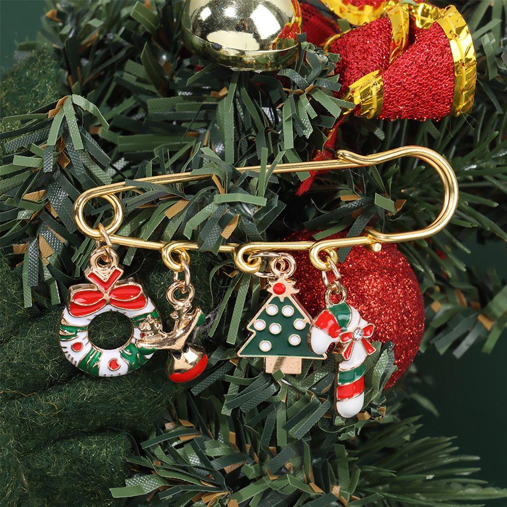 Snowman Elk Snowflake Jewelry Accessories Enamel Brooch Metal Pins Christmas Pin Christmas Brooch