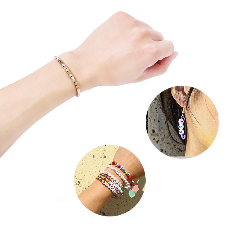200-500Pcs 3 4 5mm CBB Square Beads For Jewelry Making Loose Spacer Plastic Beads DIY Bracelets Necklaces Supplies Wholesale