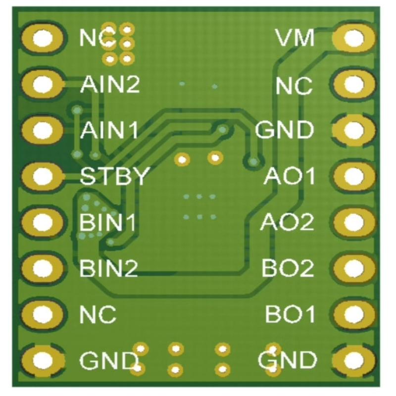 DRV8833 Двойной H-мост Контроллер двигателя постоянного тока 2.7 10.8В Вход Модуль привода с большим током Совместим для проектов
