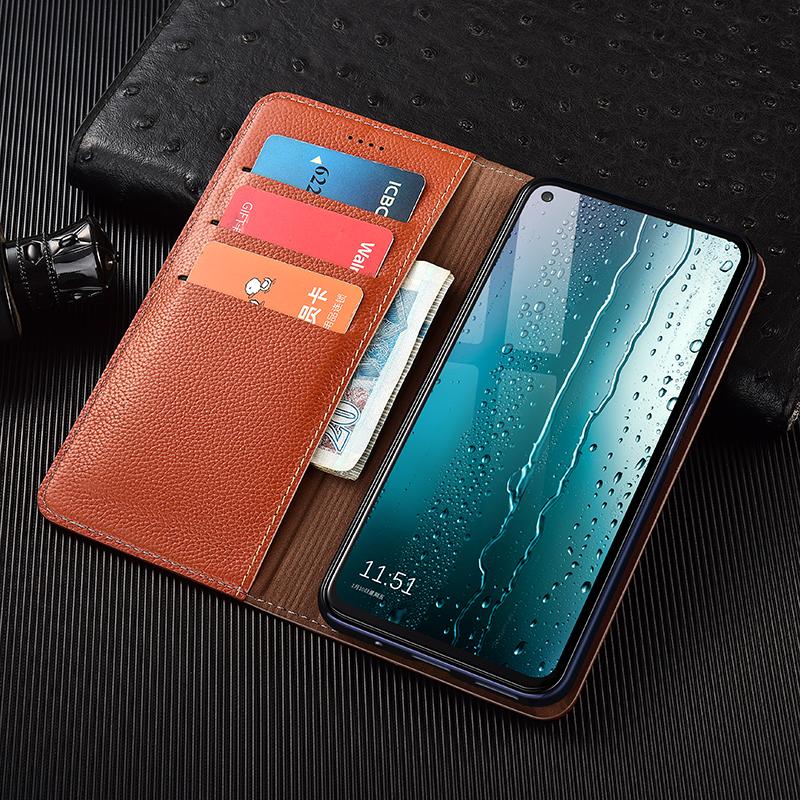 Lychee Pattern Luxury Leather Wallet Phone Case for Nokia 5.1 5.3 5.4 6.1 6.2 7.1 7.2 8.1 8.3 Plus Magnetic Flip Cover