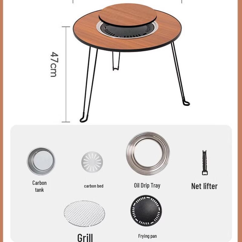 Wutuo Portable Dual-Use BBQ Table
