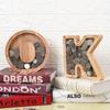 Уникальный прозрачный дизайн Деревянная копилка с алфавитом A-Z для хранения монет и мелочи, Креативный подарок на день рождения, Подарок для декора дома на Хэллоуин