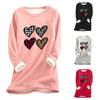 Women Thick Fleece Sweatshirt Winter Velvet Warm Underwear Top