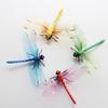 6PCS Fake Dragonfly Clip Waterproof Outdoor 3D Dragonfly Garden Decorative Clips Home Patio Ornaments Crafts Fake Dragonfly Clip