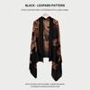 Vintage Leopard Print Scarf Women S Luxury Shawl For Spring Autumn