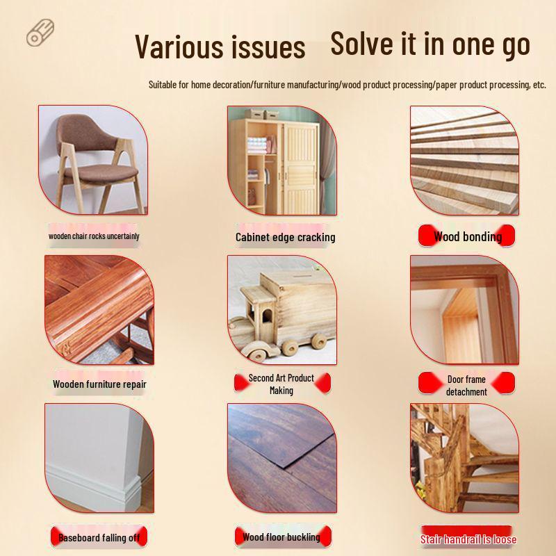 Quick-Drying Wood Adhesive for Tables, Chairs, and Flooring