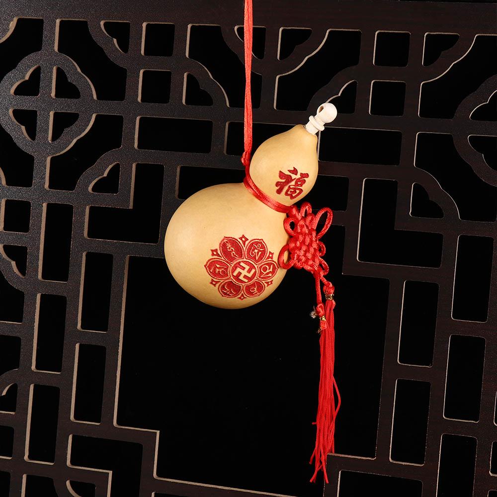 Shui Bring Wealth and Luck with Tassel Gourd Crafts Housewarming Gift Home Decor Hanging Ornament