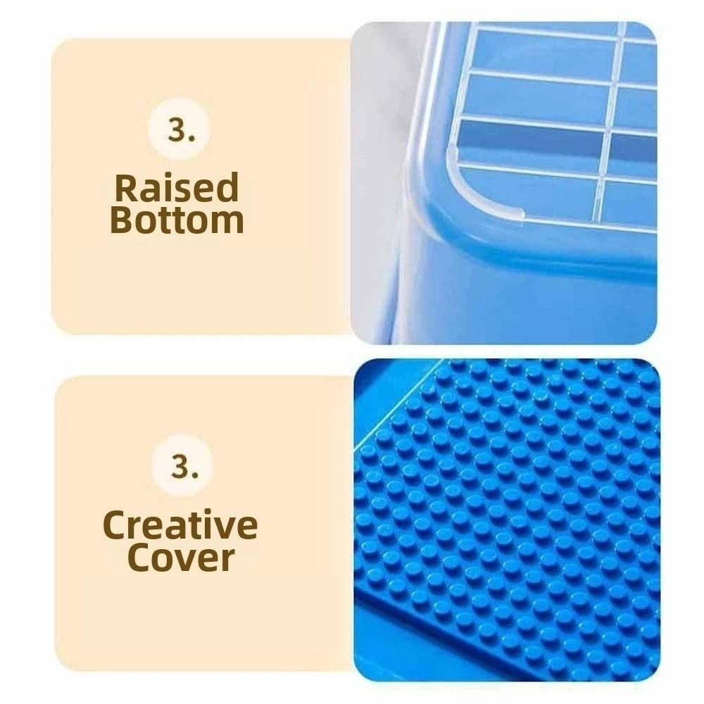 Dustproof Children's Toy Organizer Stackable Particle Holder Building Blocks Storage Box Household