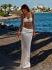 3 Piece Swimwear Set 2025 Luxe Balconette Bikinis High Waisted Maxi Beach Holiday Skirt New Bathing Suit Vacation Outfits K247