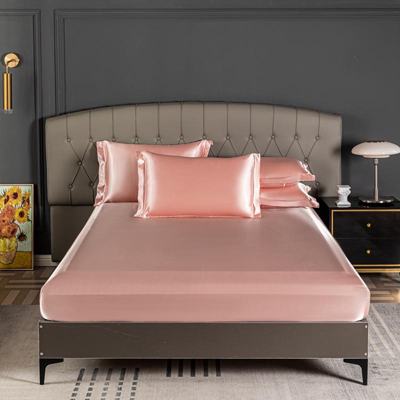 Домашняя кровать комплект простыней из четырех частей летняя шелковистая легкая прохладная простыня из трех частей пододеяльник постельное белье