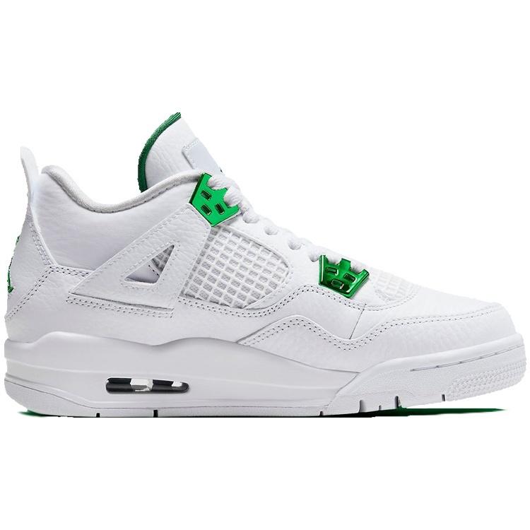(GS) Air Jordan 4 Retro 'Green Metallic' Детские 408452-113