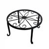 Potted Plant Stand Rust Proof Iron Potted Holder Potted Round Rack Display for Garden Outdoor Supports 24X12cm WWO66