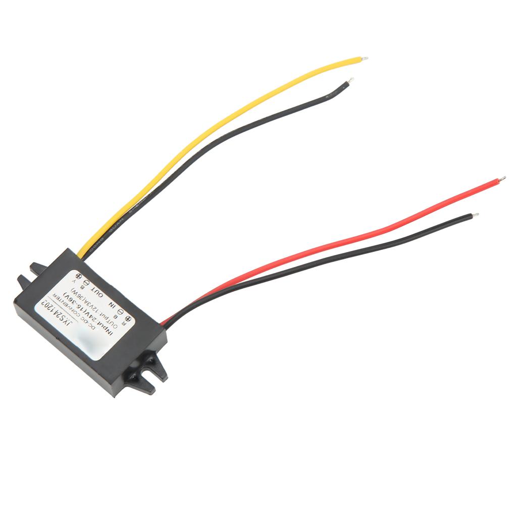 DC Понижающий модуль Ультратонкий Водонепроницаемый PP корпус Высокий коэффициент преобразования Понижающий модуль преобразователя напряжения 24В в 12В