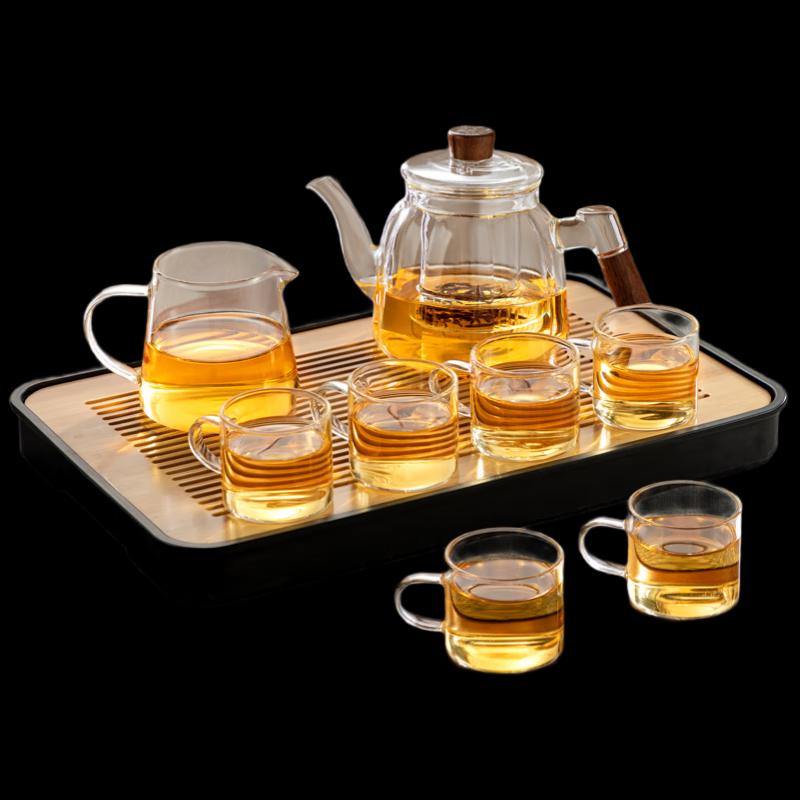 Chating Glass Teapot for Flower & Loose Leaf Tea