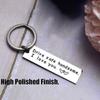Double Sided Mirror Polishing Drive Safe Keychain Letter Keychain  Anniversary