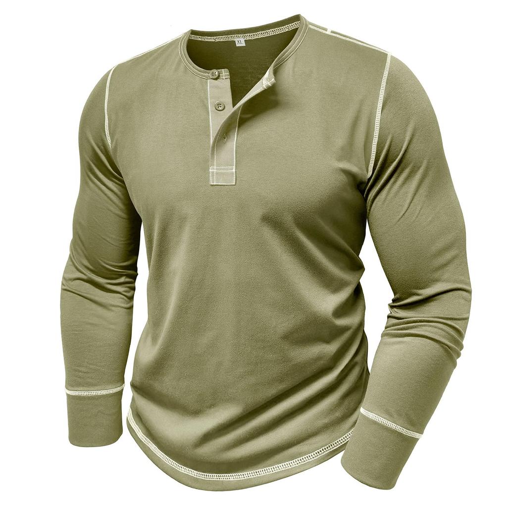 Мужские свитера с длинными рукавами, рубашки-хенли, футболки с цветными блоками, повседневная одежда для осени и зимы, теплая одежда для улицы, отдыха и активного отдыха, топы
