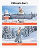 Snowboard Bag, Up to 65 in/165 cm, Padded Skis & Snowboards Bag for Air Travel, 600D Waterproof Oxford Fabric, with Adjustable Inner Straps, for Skis