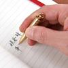 Мини-ручка для улицы, быстросохнущая латунная удобная антиокислительная шариковая ручка из твердой латуни