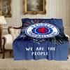 [Rangers FC Blanket] Creative Blanket for Women Men Family Friend on Birthday Mothers Fathers Day Valentines Day