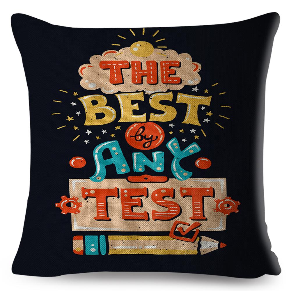 Motivational Quote Cushion Cover Inspirational Lettering Design Decorative Pillow Case Living Room Bedroom Sofa Home Decor