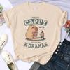 Women Unisex Short Sleeve Summer Tshirt Kawaii Capybara Printed T Shirt Casual Korean Style Tshirt Funny Cartoon Tees Tops Clothes