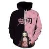 Осень-зима Детская толстовка с капюшоном Demon Slayer для мужчин Японский мультяшный пуловер для взрослых Повседневная одежда с капюшоном для мальчиков и девочек Модное пальто