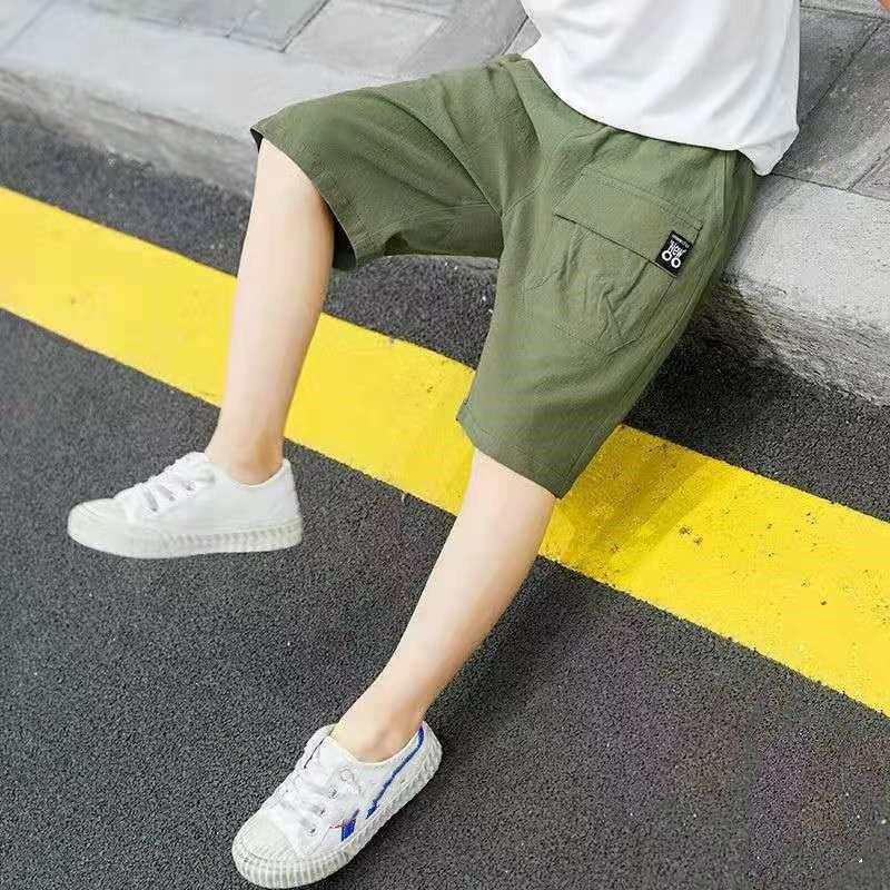 Тонкие летние спортивные рабочие шорты для мальчиков, простые и удобные повседневные брюки средней посадки