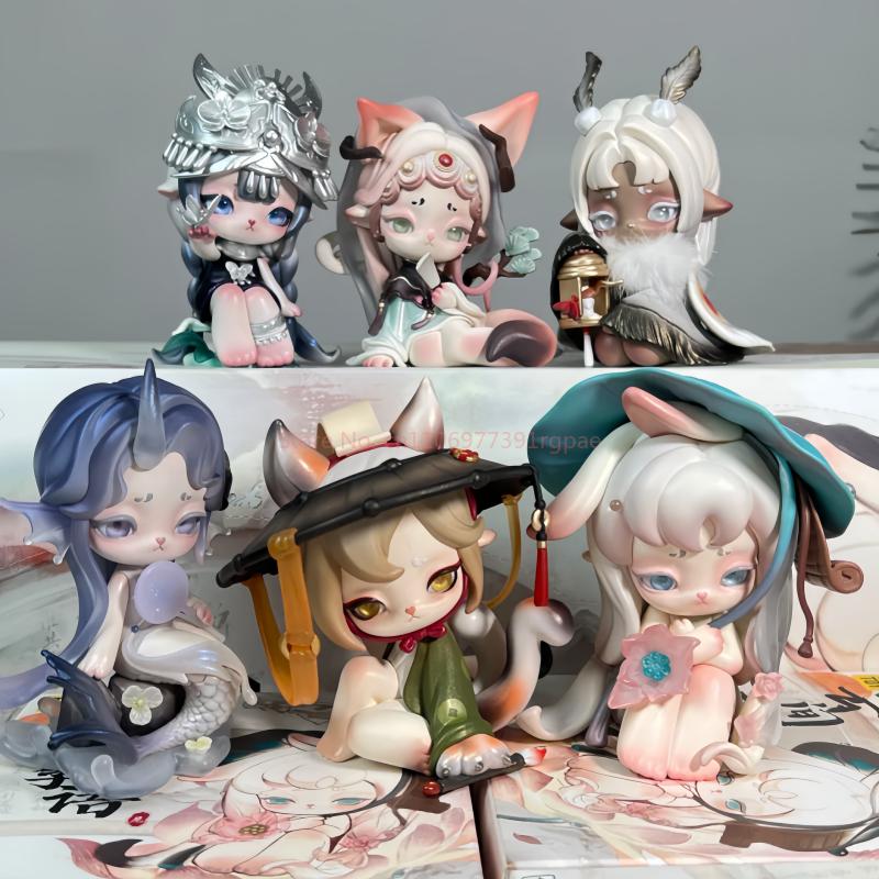 Последняя официальная серия Ninimo Nini Mo Cloud Seasonal Words Милые модные аниме-фигурки Настольное украшение Рождественские подарки