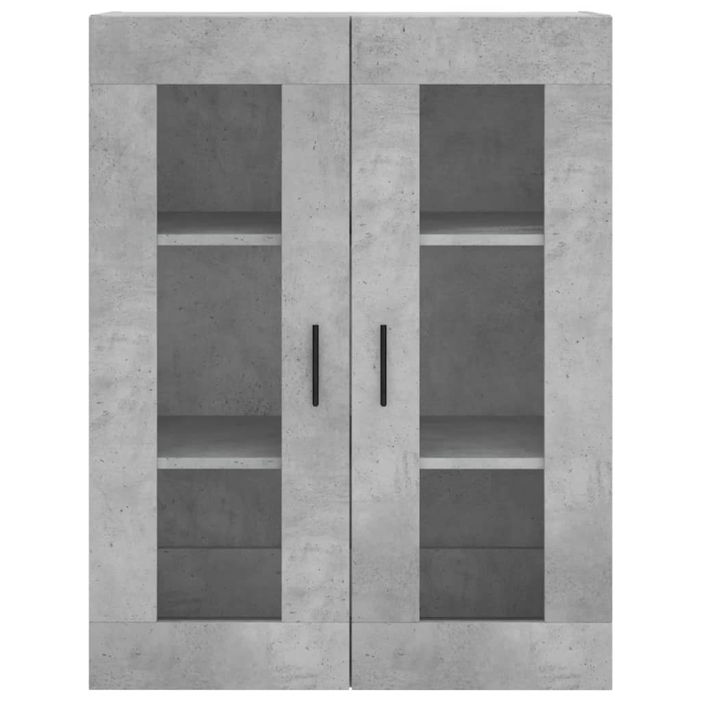 Wall Cabinets 2 pcs Concrete Grey Wood Based Material