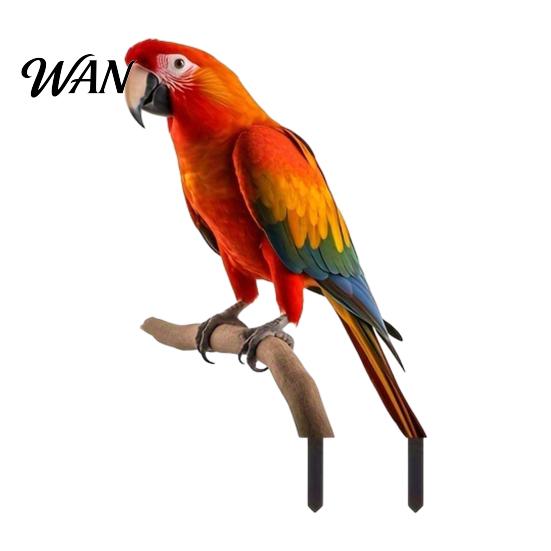 Colorful Parrot Garden Stake Realistic Stake, 2D Acrylic Yard Art Waterproof Macaw Outdoor Decoration for Flower Bed Lawn Decor with Stakes