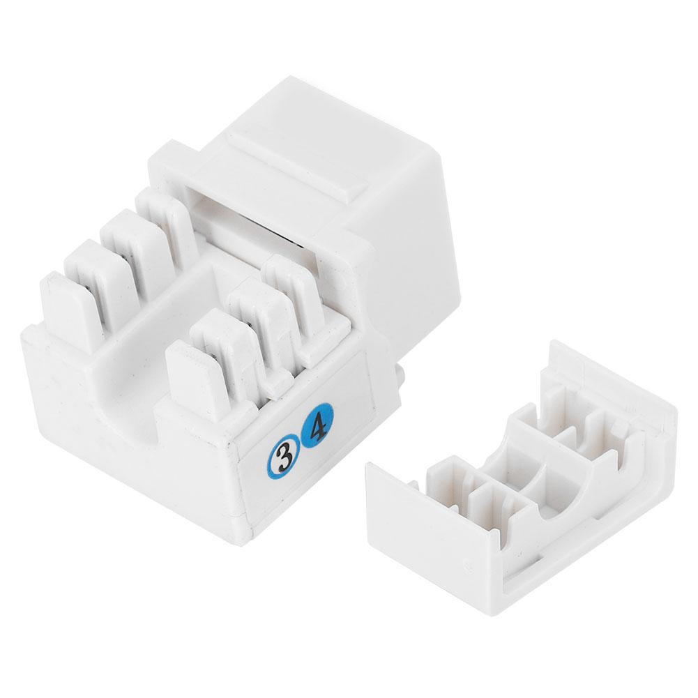 5 шт. Телефонный голосовой модуль Сетевой проводной аксессуар Однопортовый RJ11 Cat 3 с пылезащитной крышкой