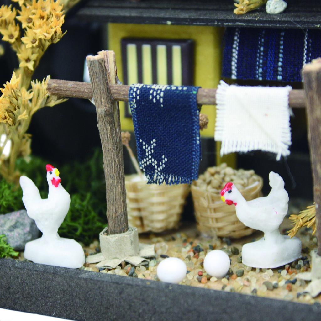 Billy Набор для кукольного домика ручной работы, Набор «Дом с соломенной крышей», Деревенский дом 8443