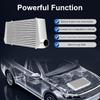 76mm OD Aluminum Turbo Intercooler 600x300x76mm Universal Front Mount Charge Air Cooler for Auto Turbo Cooling System Upgrade