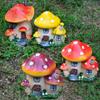 Scenery Making Miniature Mushroom House Fairy Garden Decor Micro Landscape Toadstool Figurines
