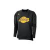 Los Angeles Lakers Letter Print Crew Neck Sweatshirt Women Tops Black DR2519-010