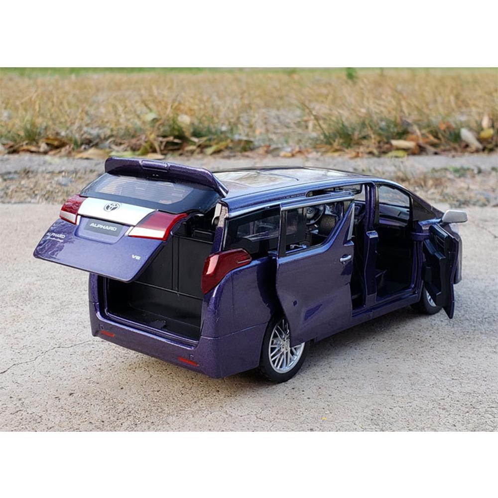 1/29 модель электромобиля Toyota Alphard Boy Collection, удлиненные легкосплавные автомобили, мужской сувенир, подарок на день рождения для детей