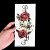 Fake Temporary Tattoo Sticker Red Rose Flower Arm Body Waterproof Women Art