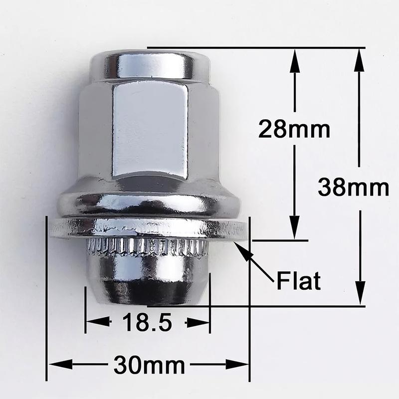 20PCS Iron Wheel Lug Nut Replacement for Jaguar XJ XK XF S X Type C2C35294 Silver Metal Accessories for Vehicles