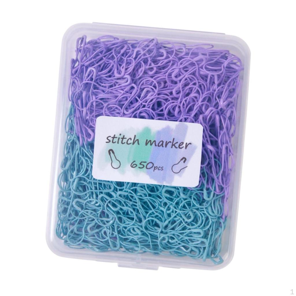 650 Pieces Stitch Markers Knitting Bulb Pins Colorful Large Quantity Crochet for DIY