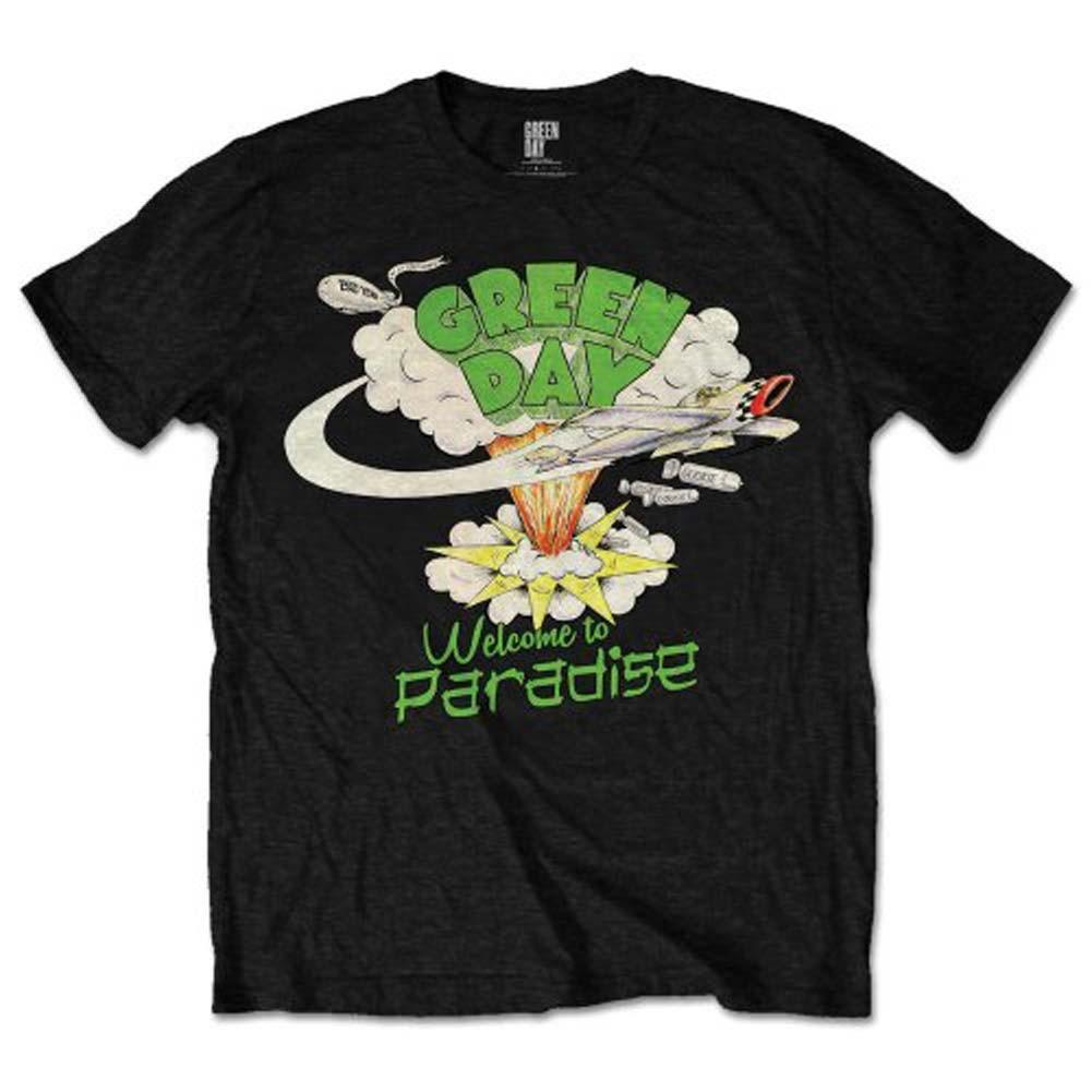 Men's Green Day Welcome to Paradise T-shirt X-Large Black