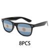 8PCS HD Vision Flag Sunglasses Football Match Fans Sun Glasses Comfortable Anti-slip Legs Sports Party Eyewear