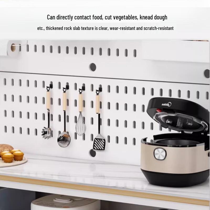 Modern Kitchen Storage Cabinet with Pegboard & Worktop