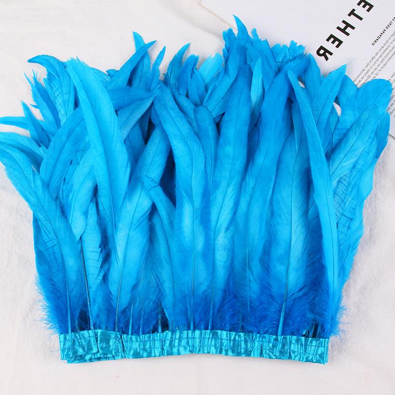 25-30 см полоски ткани с перьями для украшения сценического костюма своими руками