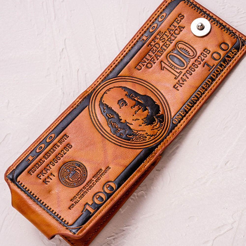 Кошелек мужской с рисунком доллара США, большой вместимости, с держателем для фото и карт, простой карман для денег, кошелек, для улицы
