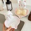 1 шт. Креативная мыльница «Счастливый кот»! Дренаж, ванная комната, раковина, бытовая милая мыльница, полка для хранения