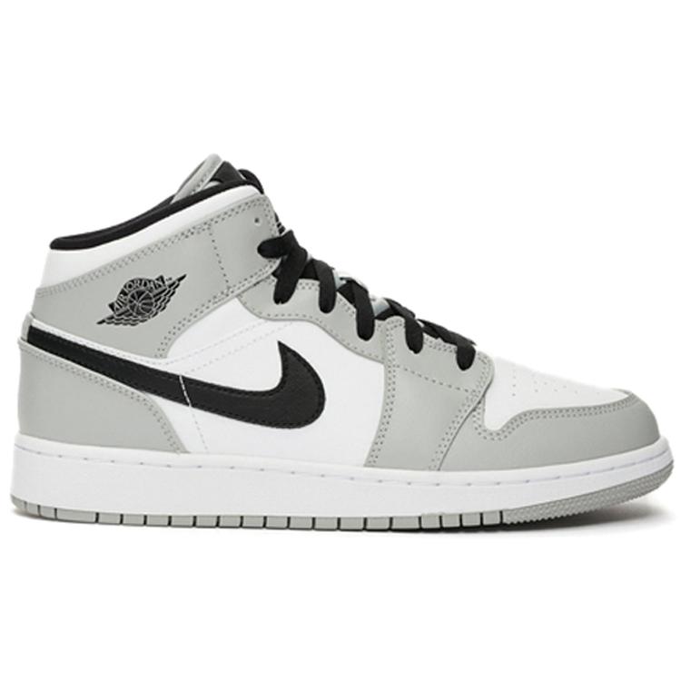 Jordan 1 Mid Light Smoke Grey GS 554725-092