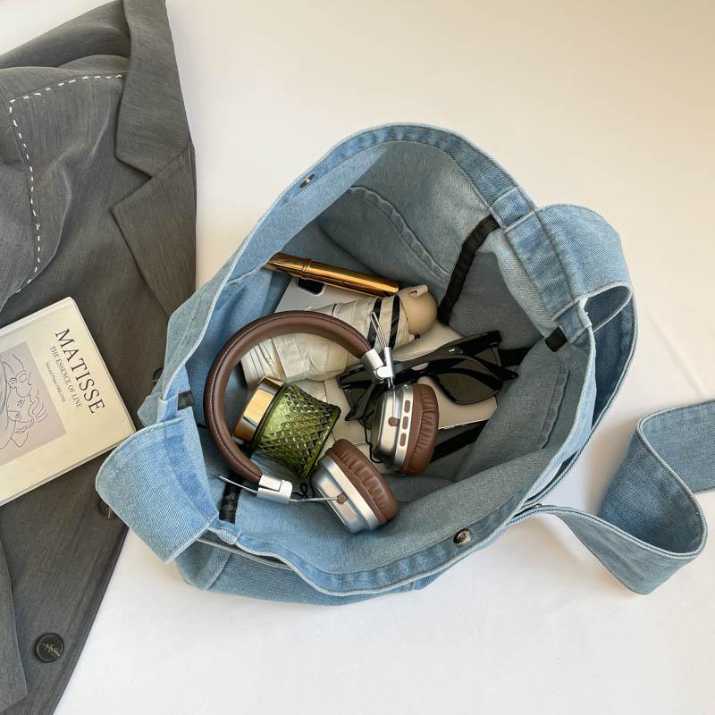 Джинсовая Сумка Большая Вместимость Сумка Через Плечо Студенческая Наплечная Сумка
